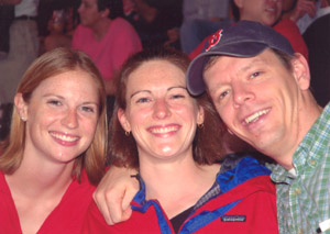 Picture: Zib, Jess and Rick at Fenway Park